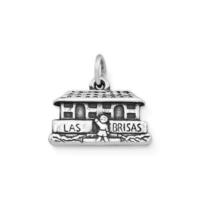 "Las Brisas" Cabin Charm in Sterling Silver