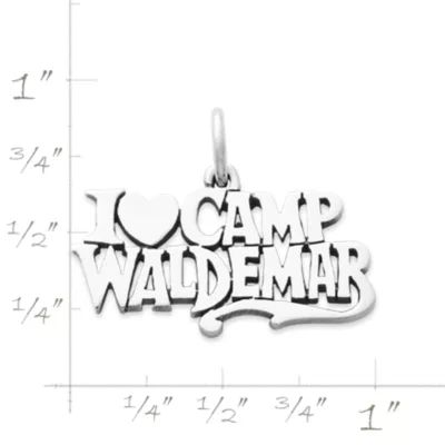 "I Love Camp Waldemar" Charm in Sterling Silver - Image 2