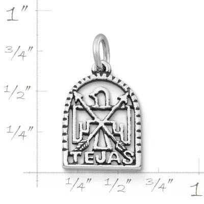 Tejas Disk Charm in Sterling Silver - Image 2