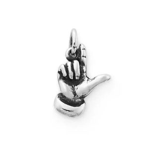 "Lodge" Cabin Charm in Sterling Silver