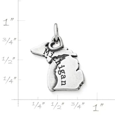 My "Michigan" Charm in Sterling Silver - Image 3