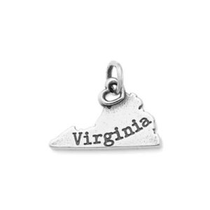 My "Virginia" Charm in Sterling Silver