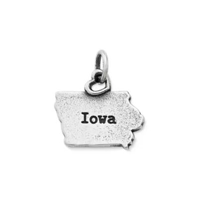 My "Iowa" Charm in Sterling Silver