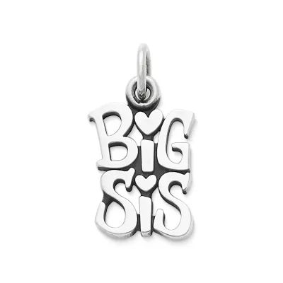 "Big Sis" Charm in Sterling Silver