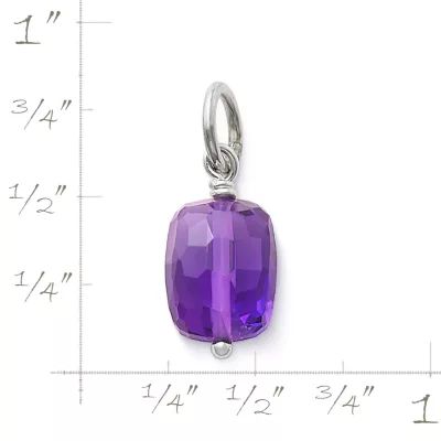 Faceted Gemstone Bead Pendant in Sterling Silver or 14K Yellow Gold - Image 3