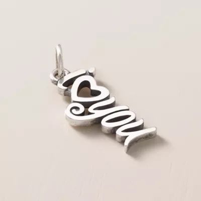 I Love You Script Charm in Sterling Silver - Image 2