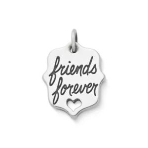 "Friends Forever" Charm in Sterling Silver