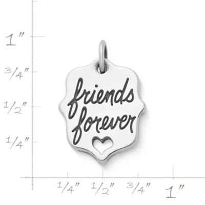 "Friends Forever" Charm in Sterling Silver - Image 4