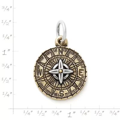 Point the Way Charm in Sterling Silver and Bronze - Image 3