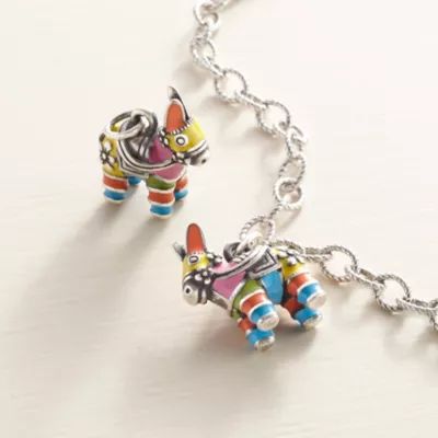 Enamel Pinata Charm in Sterling Silver - Image 3