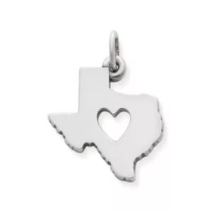 Deep in the Heart of Texas Charm in Sterling Silver or 14K Yellow Gold