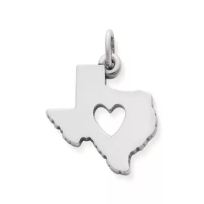 Deep in the Heart of Texas Charm in Sterling Silver or 14K Yellow Gold
