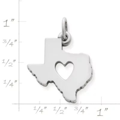 Deep in the Heart of Texas Charm in Sterling Silver or 14K Yellow Gold - Image 2