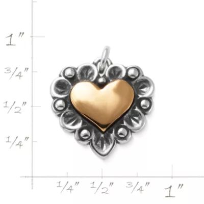 Love in Bloom Charm in Sterling Silver and Bronze - Image 4