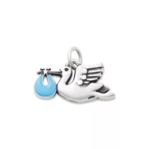 Enamel Special Delivery Charm in Sterling Silver