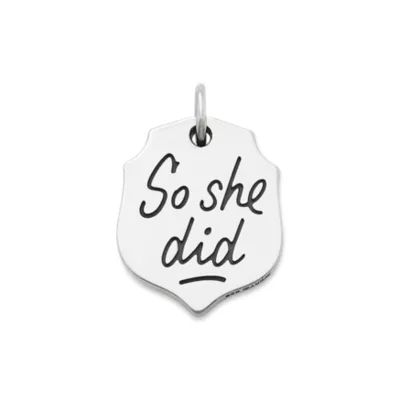 "She Believed" Charm in Sterling Silver - Image 2