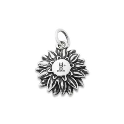 Wild Sunflower Charm in Sterling Silver and Bronze - Image 2