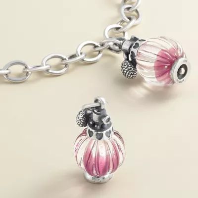 Love Potion Art Glass Charm in Sterling Silver - Image 2