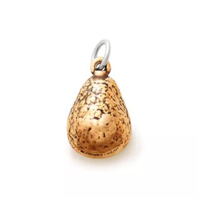 Enamel Avocado Charm in Sterling Silver and Bronze - Image 2