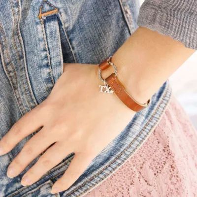 "TX" Charm in Sterling Silver - Image 3