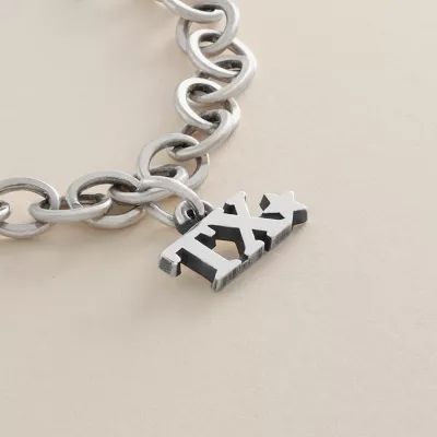"TX" Charm in Sterling Silver - Image 2