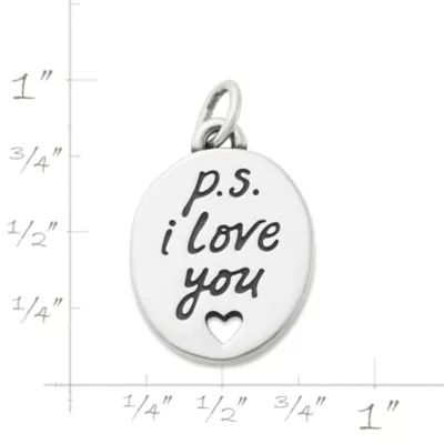 "P.S. I Love You" Charm in Sterling Silver - Image 3