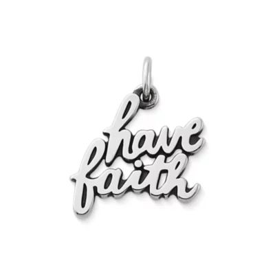 "Have Faith" Charm in Sterling Silver