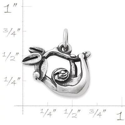 Happy Sloth Charm in Sterling Silver - Image 5