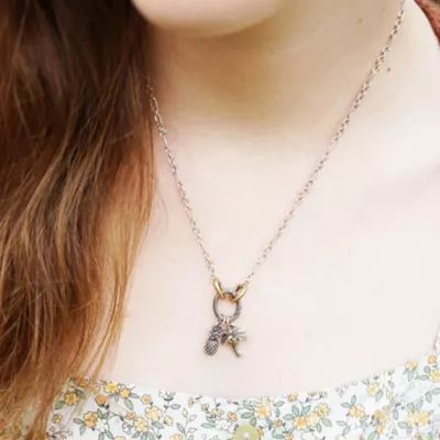 Tropical Palm Tree Charm in Sterling Silver and Bronze - Image 5