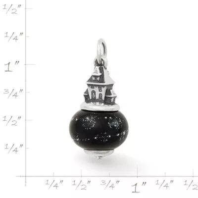 Haunted House Art Glass Charm in Sterling Silver - Image 4