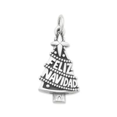 "Feliz Navidad" Charm in Sterling Silver