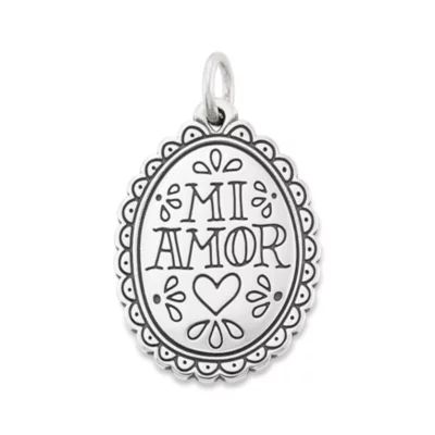 "Mi Amor" Charm in Sterling Silver or 14K Yellow Gold