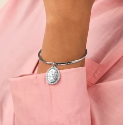 "Mi Amor" Charm in Sterling Silver or 14K Yellow Gold - Image 3