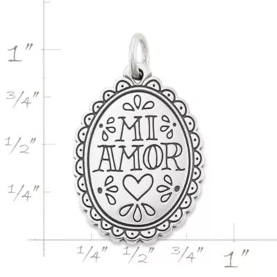 "Mi Amor" Charm in Sterling Silver or 14K Yellow Gold - Image 4