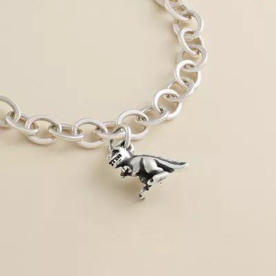 Tiny T.rex Charm in Sterling Silver - Image 2