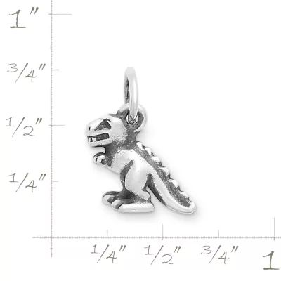 Tiny T.rex Charm in Sterling Silver - Image 4