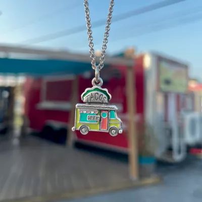 Enamel Taco Truck Charm in Sterling Silver - Image 4