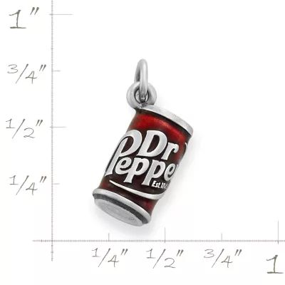 Enamel "Dr Pepper" Charm in Sterling Silver - Image 9