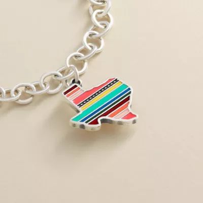 Enamel Texas Serape Charm in Sterling Silver - Image 2