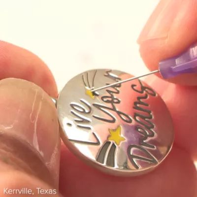 Enamel Live Your Dreams Charm in Sterling Silver - Image 6