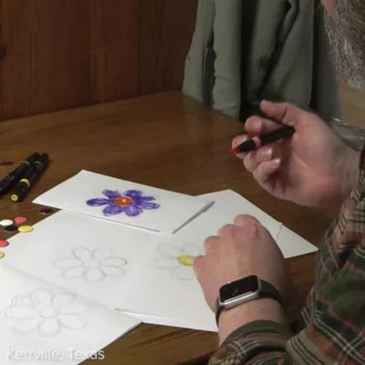 Enamel Mini Flower Charm in Sterling Silver - Image 5