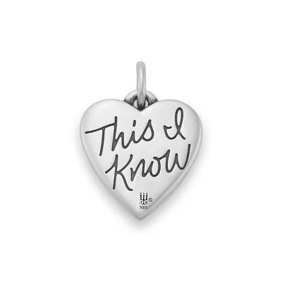 Jesus Love Me Charm in Sterling Silver - Image 2