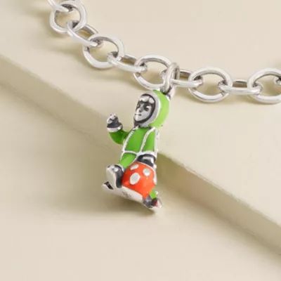 Enamel Halloween Dinosaur Costume Charm in Sterling Silver - Image 4