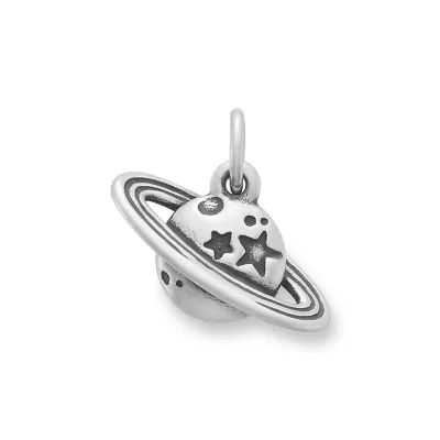 Twinkling Planet Charm in Sterling Silver