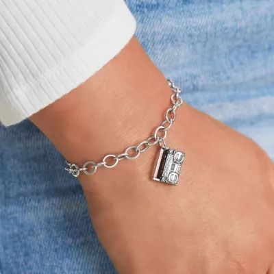 Live Life Loud Boombox Charm in Sterling Silver - Image 4