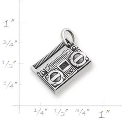 Live Life Loud Boombox Charm in Sterling Silver - Image 5