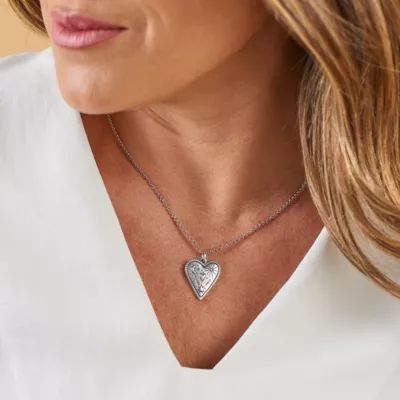 Western Sky Heart Charm in Sterling Silver - Image 3