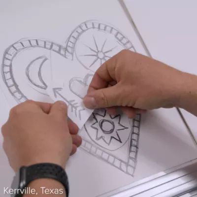 Western Sky Heart Charm in Sterling Silver - Image 5