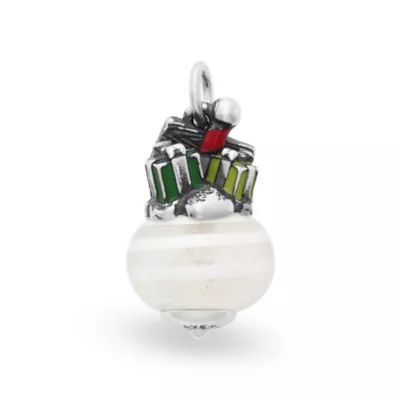Enamel North Pole Art Glass Charm in Sterling Silver - Image 2
