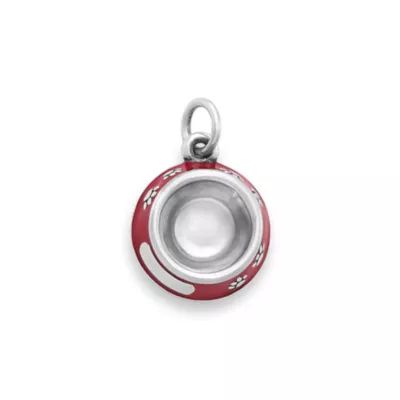 Enamel Pet Bowl Charm in Sterling Silver - Image 2